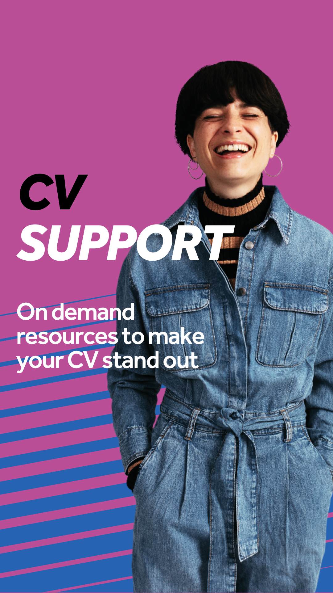 Promotional image for CV pathway showing CV learning guide