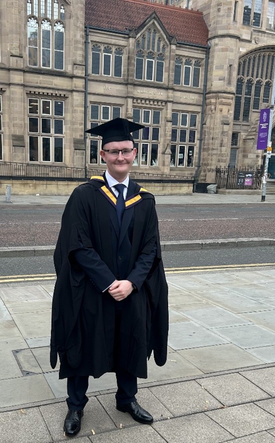 Jack in graduate gown