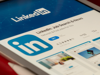 cropped screen image of LinkedIn